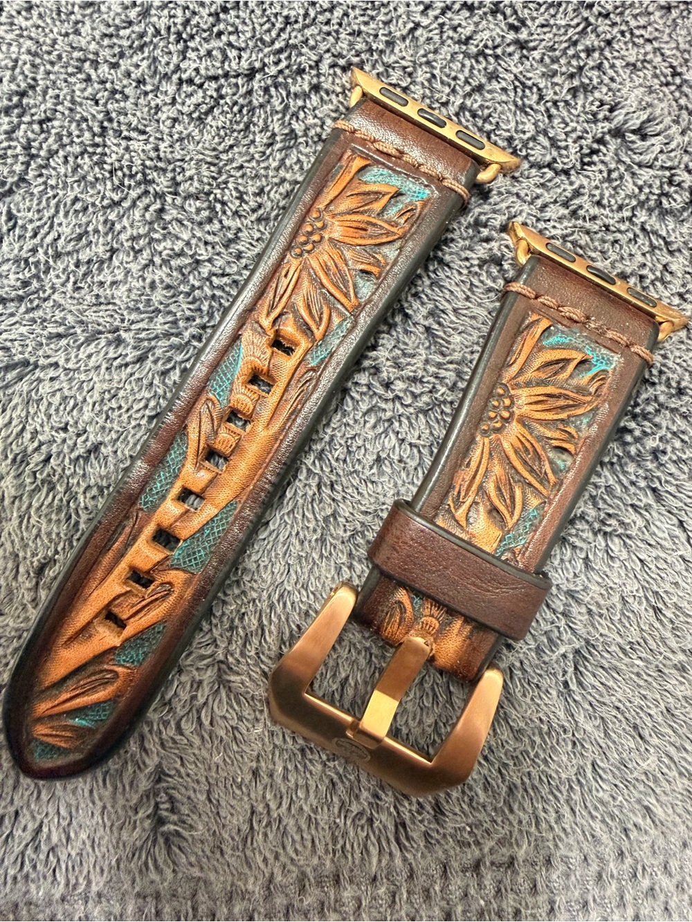 Leather Apple Watch strap